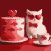 Malen nach Zahlen - Katze mit Kuchen ©art_selena_ua