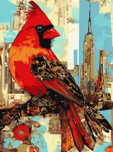 Malen nach Zahlen - Stadtvogel ©art_selena_ua