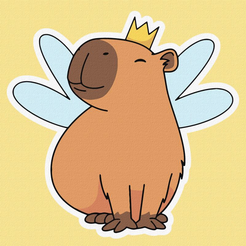 Malen nach Zahlen - Capybara-Fee ©art_selena_ua