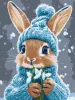 Malen nach Zahlen - Kaninchen mit Schneeglöckchen ©art_selena_ua