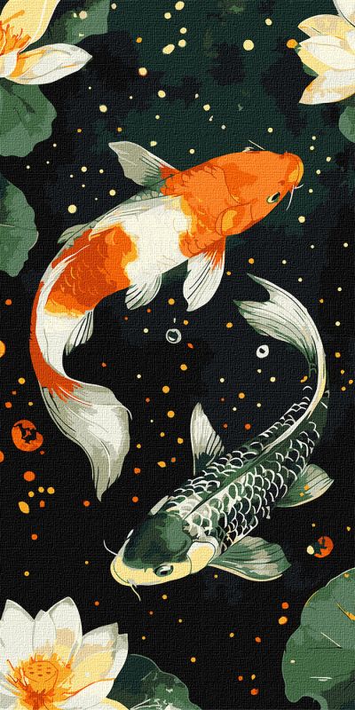Painting by numbers - Koi fish ©art_selena_ua
