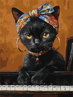 Malen nach Zahlen - Eine ungewöhnliche Katze ©art_selena_ua
