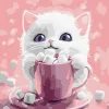 Malen nach Zahlen - Kakao für eine Katze (Bild № 1) ©art_selena_ua