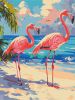Painting by numbers - Pink flamingos ©art_selena_ua