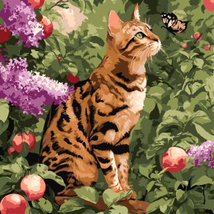 Malen nach Zahlen - Bengalkatze ©art_selena_ua