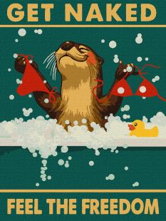 Malen nach Zahlen - Poster. Freie Otter ©art_selena_ua