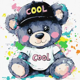 Malen nach Zahlen - Cooler Bär ©art_selena_ua