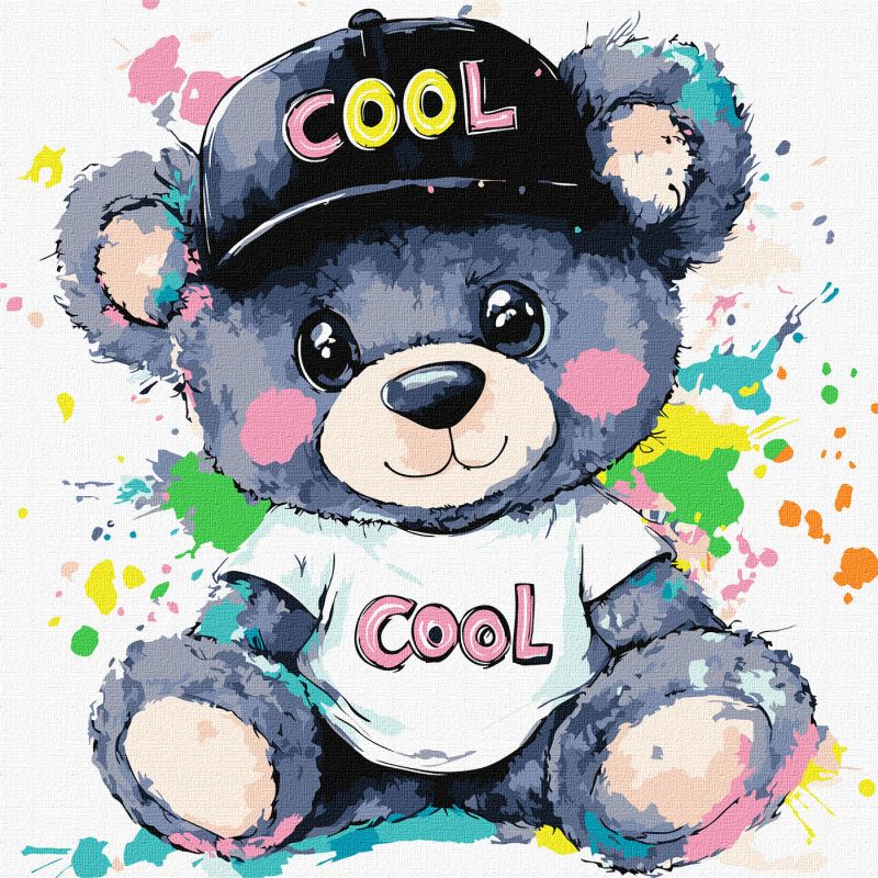 Malen nach Zahlen - Cooler Bär ©art_selena_ua