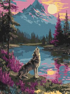 Malen nach Zahlen - Einsamer Wolf ©art_selena_ua