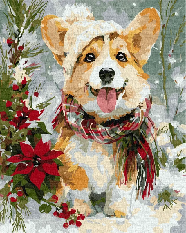 Malen nach Zahlen - Glücklicher Hund ©art_selena_ua