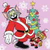 Painting by numbers - Tom and Jerry: near the Christmas tree ©Warner Bros.