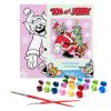 Malen nach Zahlen - Tom und Jerry: am Weihnachtsbaum ©Warner Bros.