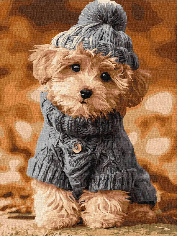 Painting by numbers - Fashionable Friend on a Walk ©art_selena_ua