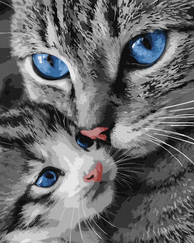 Malen nach Zahlen - Schnurrende Mama ©art_selena_ua