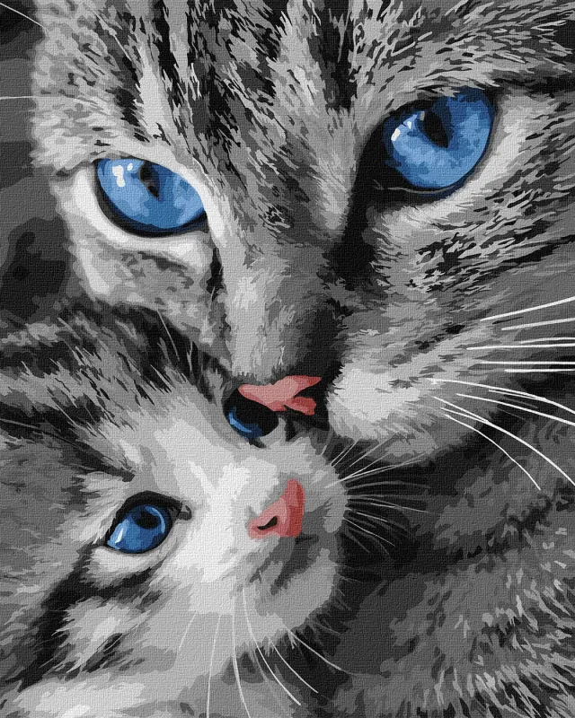 Malen nach Zahlen - Schnurrende Mama ©art_selena_ua