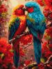 Malen nach Zahlen - Ein Paar bunte Papageien ©art_selena_ua