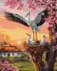 Malen nach Zahlen - Storchfamilie ©art_selena_ua