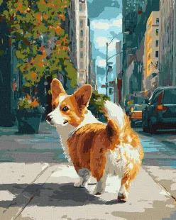 Malen nach Zahlen - Schwanz in der Stadt ©art_selena_ua