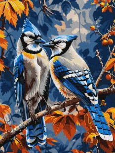 Malen nach Zahlen - Blauhäher ©art_selena_ua