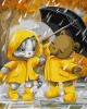 Malen nach Zahlen - Ein Spaziergang im Regen ©tanya_bonya
