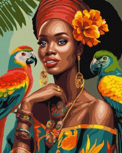Malen nach Zahlen - Afrikanische Fashionista ©art_selena_ua