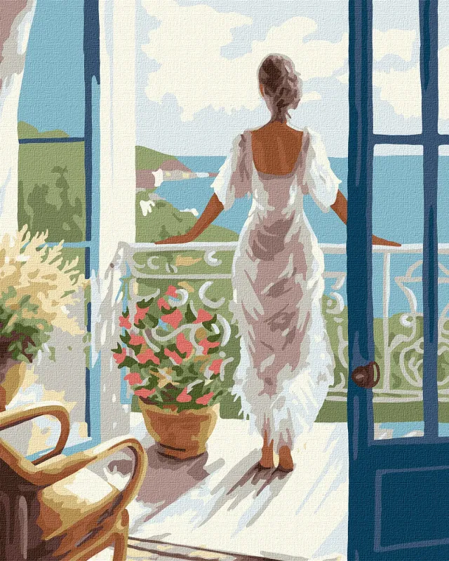 Malen nach Zahlen - Morgendämmerung am Meer ©art_selena_ua