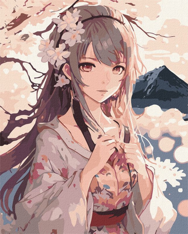 Malen nach Zahlen - Sakura Blumen ©art_selena_ua