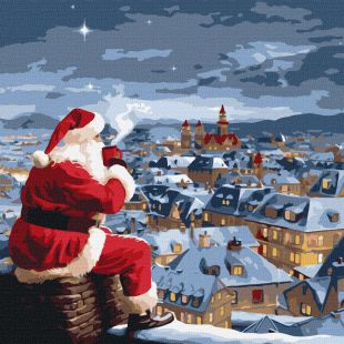 Malen nach Zahlen - Weihnachtsnacht ©art_selena_ua