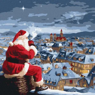 Malen nach Zahlen - Weihnachtsnacht ©art_selena_ua