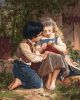 Malen nach Zahlen - Zwei in einem Garten ©Emile Munier