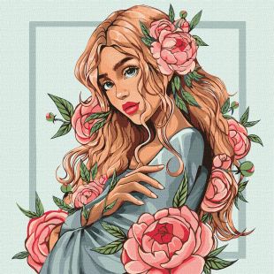 Malen nach Zahlen - Frühlingsblume ©lien_illustration
