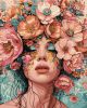 Malen nach Zahlen - Ein Mädchen mit Blumen ©victoria_art___