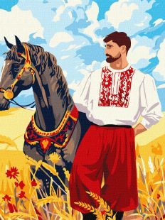 Malen nach Zahlen - Kosak auf dem Feld ©art_selena_ua