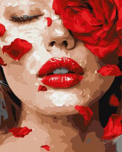 Malen nach Zahlen - Rosenblüten ©art.solomiia