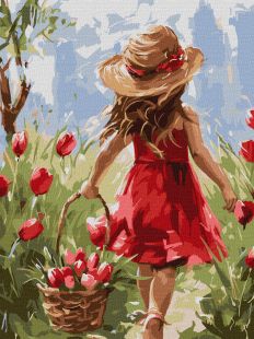 Malen nach Zahlen - Florale Freude ©art.solomiia