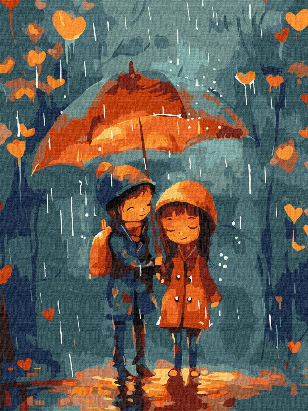 Malen nach Zahlen - Unter dem Regenschirm ©art_selena_ua