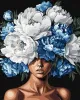 Painting by numbers - A blooming thought with extra metallic paints ©victoria_art___
