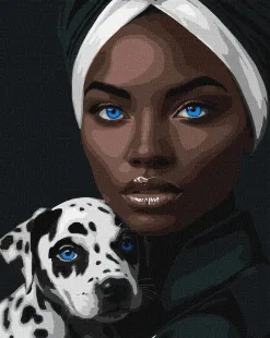Malen nach Zahlen - Der blaue Blick ©art_selena_ua