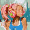 Malen nach Zahlen - Pinke Sommerbeats ©Mariia Kotiuzhynska