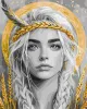 Malen nach Zahlen - Ähren im Haar mit extra Metallic-Farben ©art_selena_ua