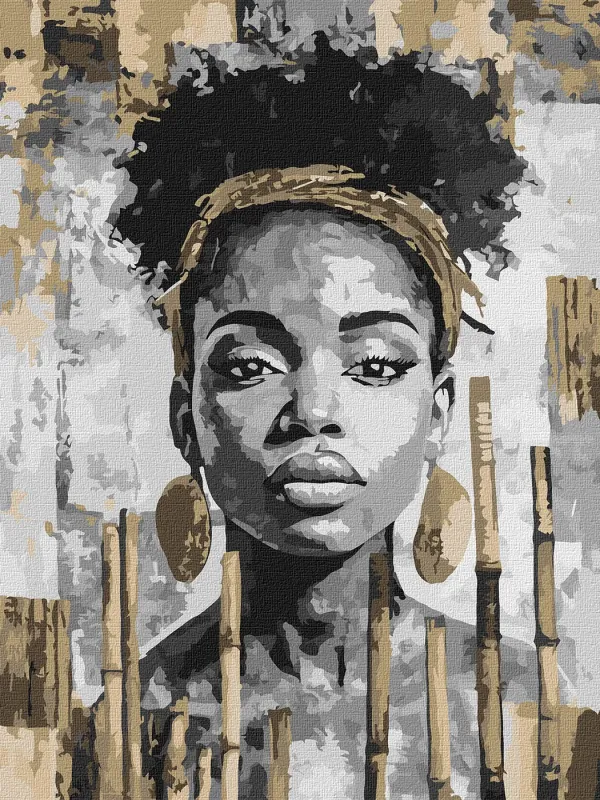 Painting by numbers - Exotic monochrome ©art_selena_ua