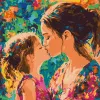 Painting by numbers - A mother's kiss ©art_selena_ua