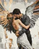 Painting by numbers - Hugs of an angel with metallic paints ©art_selena_ua