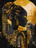 Malen nach Zahlen - Das Gold der Nacht mit extra Metallic-Farben ©art_selena_ua