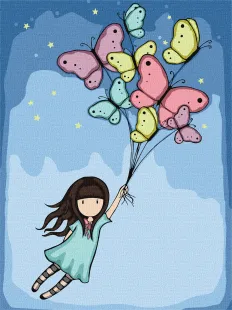 Malen nach Zahlen - Flight Of The Butterflies Santoro Gorjuss Collection