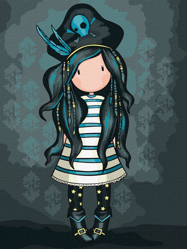 Painting by numbers - Black Pearl Santoro Gorjuss Collection