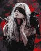 Painting by numbers - Girl and the Raven ©art_selena_ua