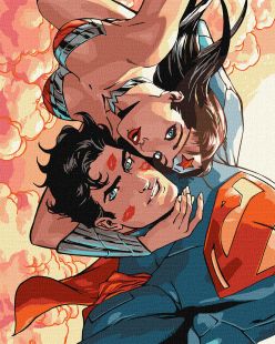 Malen nach Zahlen - Wonder Woman: Umarmungen ©Warner Bros.