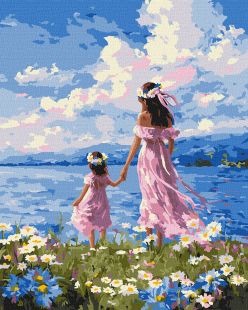 Malen nach Zahlen - Mutter und Tochter ©art_selena_ua