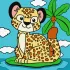 Painting by numbers - Cheetah